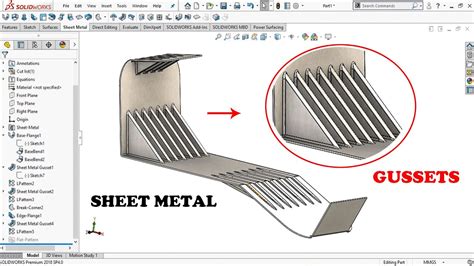 strengthening sheet metal|using sheet metal in solidworks.